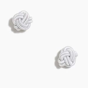 J. Crew Factory Fabric knot stud earrings